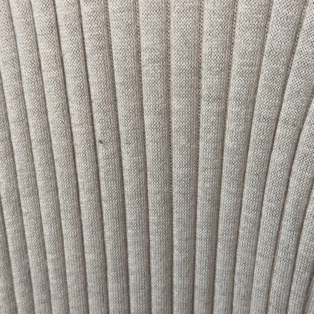 H&M Light Gray Ribbed Wide Leg Pants - Picture 3 of 3